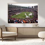 18347149-MGV-CV-36X24-Soldier Field Wall Art – Chicago Bears Football Stadium Canvas Print, Game Day Sports Decor for Man Cave, Bar, Office, or Living