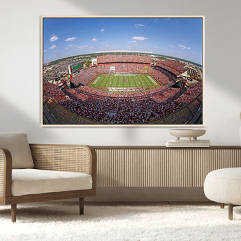 29492070-MGV-CV-36X24-William Brice Stadium Canvas Wall Art – Football Game, Stadium Crowd, Fans, Energy, Team Spirit, Daytime Outdoor Event Print for