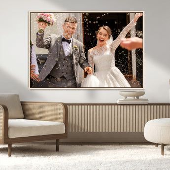 CSTM914-MGV-CV-36X24-Framed Create Your Canvas Print - Personalized Wall Art for Home Decor Wall Art Print, Create Your Own Photo Canvas Print