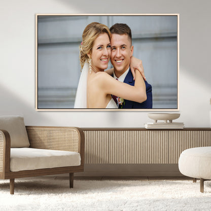 CSTM6030-MGV-CV-36X24-Custom Canvas Wall Art – Personalized Photo Print for Wedding, Anniversary or Gift, Ready to Hang Canvas for Home Decor