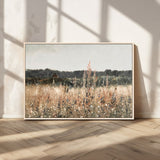 46308-MGV-CV-36X24-Wildflower Field Wall Art – Rustic Meadow Landscape Canvas Print, Country Nature Decor for Living Room, Bedroom or Farmhouse