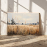 38193-MGV-CV-36X24-Golden Meadow Wall Art – Serene Grassland Landscape Canvas Print, Rustic Nature Decor for Bedroom, Living Room or Farmhouse