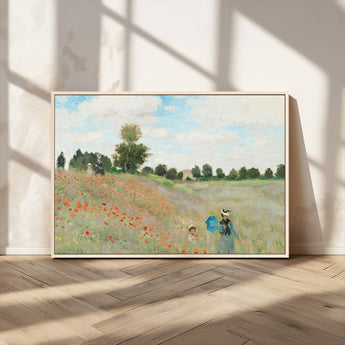 74890-MGV-CV-36X24-Monet Poppy Field Wall Art – Impressionist Landscape Canvas Print, Classic French Artwork for Living Room, Bedroom or Office Decor
