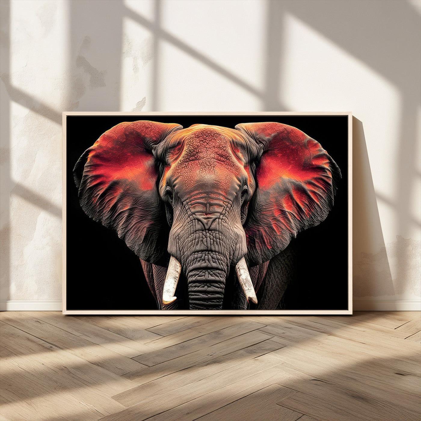54719-MGV-CV-36X24-Elephant Wall Art – Majestic African Elephant Canvas Print, Wildlife Safari Animal Decor for Living Room, Bedroom, Office or Man