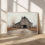 11602-MGV-CV-36X24-Old Barn Wall Art Canvas Print, Framed Rustic Barn Art Picture Print, Old Farmhouse Perfect Rustic Farmhouse Decor Artwork