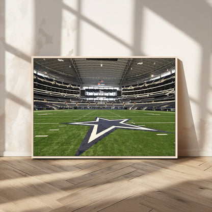 14834-MGV-CV-36X24-Dallas Att Stadium Wall Art Canvas Print, Framed Texas NFL Stadium Art Picture Print, American Football Stadium Perfect Sports