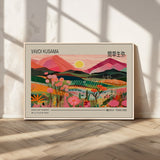 18304-MGV-CV-36X24-Sunset Mountain Landscape Wall Art – Panoramic Abstract Nature Canvas Print, Vibrant Wall Decor for Living Room, Bedroom, Office,
