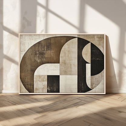 44796-MGV-CV-36X24-Wabi Sabi Wall Art Canvas Print, Framed Geometric Minimalist Art Picture Print, Modern Abstract Perfect Modern Abstract Decor