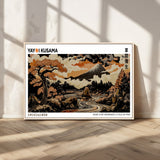 96372548-MGV-CV-36X24-Japanese Landscape Wall Art Print – Mt. Fuji Poster with Bonsai Tree & River, Ukiyo-e Inspired Modern Japanese Artwork, Autumn
