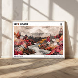 32352074-MGV-CV-36X24-Japanese Landscape Wall Art – Mount Fuji River Canvas Print, Modern Asian Inspired Nature Decor for Living Room, Bedroom, Office