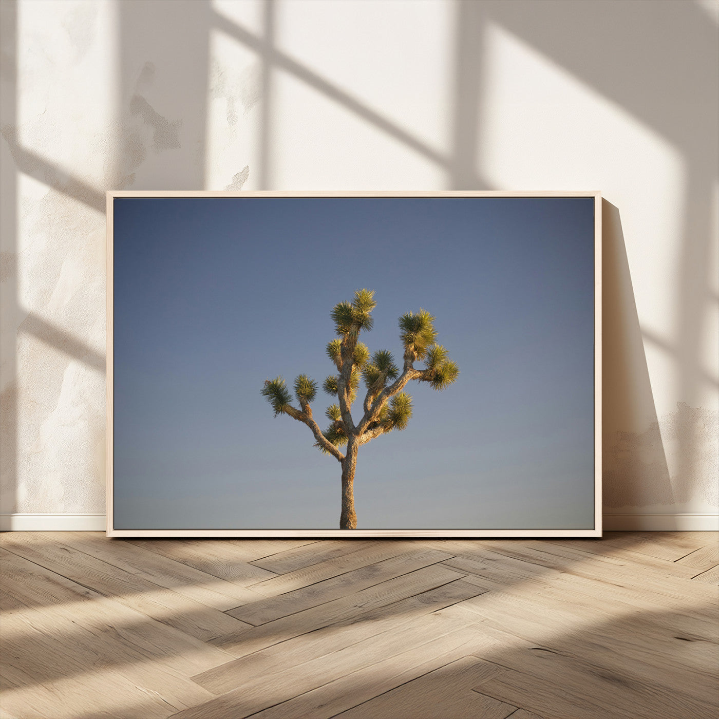54552043-MGV-CV-36X24-Joshua Tree Art Wall Art Canvas Print, Framed Desert Landscape Art Picture Print, Southwestern Nature Perfect Southwestern Boho