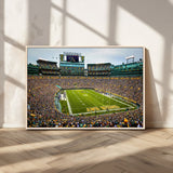 96617112-MGV-CV-36X24-Lambeau Field Wall Art – Green Bay Packers NFL Football Stadium Canvas Print – Game Day Crowd Sports Decor for Man Cave, Bar, or