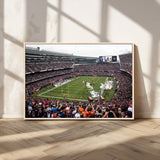 18347149-MGV-FC-36X24_Natural-Soldier Field Wall Art – Chicago Bears Football Stadium Canvas Print, Game Day Sports Decor for Man Cave, Bar, Office, or Living