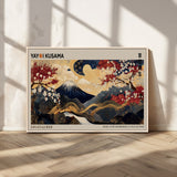 66892669-MGV-FC-36X24_Natural-Japanese Landscape Wall Art – Mount Fuji Canvas Print with Cherry Blossoms and Golden Waves, Traditional Asian Inspired Artwork