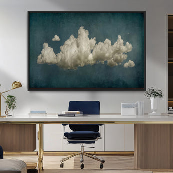 18162-MGV-FC-36X24_Black-Ethereal Cloud Wall Art – Panoramic Sky Canvas Print, Dreamy Atmospheric Decor for Bedroom, Living Room or Office