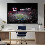 46899-MGV-CV-36X24-Ben Hill Griffin Stadium Wall Art Canvas Print, Framed Football Stadium Art Picture Print, Florida Football Stadium Perfect Sport