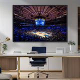 20491-MGV-CV-36X24-Madison Square Garden Wall Art Canvas Print, Framed New York Stadium Art Picture Print, MSG Stadium Perfect Sport Room Decor