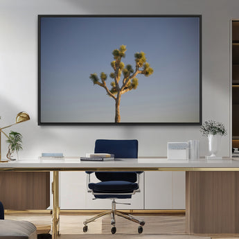 54552043-MGV-FC-36X24_Black-Joshua Tree Art Wall Art Canvas Print, Framed Desert Landscape Art Picture Print, Southwestern Nature Perfect Southwestern Boho