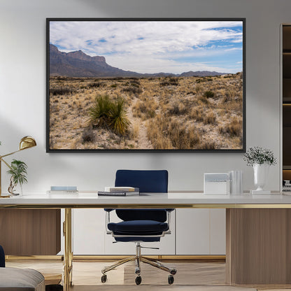 21606563-MGV-FC-36X24_Black-Desert Mountain Wall Art – Southwest Landscape Photography Canvas Print, Rustic Nature Artwork Scenic Western Decor for Living