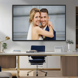 CSTM6030-MGV-FC-36X24_Black-Custom Canvas Wall Art – Personalized Photo Print for Wedding, Anniversary or Gift, Ready to Hang Canvas for Home Decor