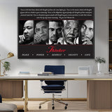 45112-MGV-CV-36X24-Black Icons Wall Art Canvas Print, Framed Thinker Art Picture Print, Motivational Quote Perfect Cultural Modern Decor Artwork