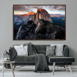 31332-MGV-CV-36X24-Mountain Landscape Wall Art – Majestic Sunset Rock Formation Canvas Print, Nature Scenic Decor for Living Room, Office, Cabin or