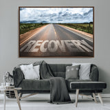 50743-MGV-CV-36X24-Healing Road Wall Art – Motivational Highway Canvas Print, Inspirational Journey Decor for Office, Gym or Living Room