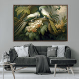 84047-MGV-CV-36X24-Tropical Birds Wall Art – Elegant Botanical Canvas Print, Exotic Nature Decor for Living Room, Bedroom or Office