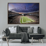 52712-MGV-CV-36X24-Gillette Stadium Field Wall Art Canvas Print, Framed Massachusetts Stadium Art Picture Print, Gillette Stadium Perfect Sport Room