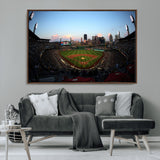 67670-MGV-CV-36X24-PNC Park Stadium Wall Art Canvas Print, Framed Pittsburgh Pirates Stadium Art Picture Print, PNC Park Field Perfect Sport Room