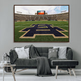 52835-MGV-CV-36X24-Notre Dame Stadium Wall Art Canvas Print, Framed Indiana Stadium Art Picture Print, Notre Dame Field Perfect Sport Room Decor