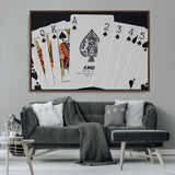 56787-MGV-CV-36X24-Playing Cards – Classic Poker Deck with Spades, Standard Size Durable Casino Quality Card Set for Magic Tricks, Blackjack, Bridge,