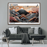63125329-MGV-CV-36X24-Japanese Mt Fuji Wall Art – Surreal Ukiyo e Style Cherry Blossom Poster, Swirling Cloud Landscape Print, Modern Oriental Asian