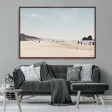 28307820-MGV-CV-36X24-Minimalist Beach Wall Art Canvas Print, Framed Coastal Serenity Art Picture Print, Soft Sand Perfect Modern Coastal Decor Artwork