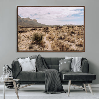 20681831-MGV-CV-36X24-Desert Landscape Wall Art – Southwestern Mountain Canvas Print, Rustic Western Nature Photography Decor for Living Room, Office,
