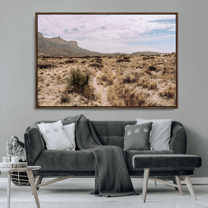 20681831-MGV-CV-36X24-Desert Landscape Wall Art – Southwestern Mountain Canvas Print, Rustic Western Nature Photography Decor for Living Room, Office,