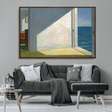 34188481-MGV-FC-36X24_Walnut-Coastal Sunlight Wall Art – Minimalist Ocean View Canvas Print, Serene Beach House Inspired Decor for Bedroom, Living Room,