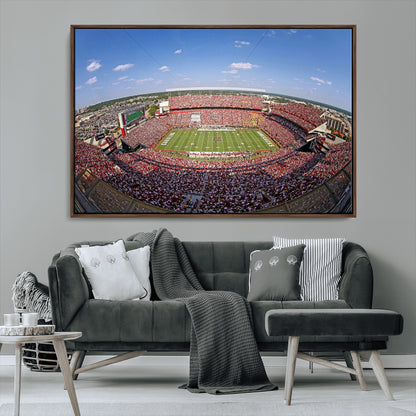 29492070-MGV-CV-36X24-William Brice Stadium Canvas Wall Art – Football Game, Stadium Crowd, Fans, Energy, Team Spirit, Daytime Outdoor Event Print for