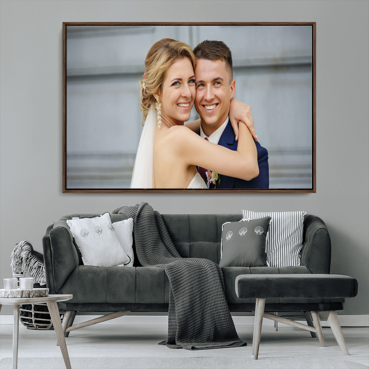 CSTM6030-MGV-CV-36X24-Custom Canvas Wall Art – Personalized Photo Print for Wedding, Anniversary or Gift, Ready to Hang Canvas for Home Decor