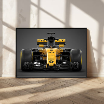 62882-MGV-CV-36X24-Renault F1 Racing Car Print - High-Performance Formula 1 Motorsport Wall Art, Perfect Gift for Racing Fans and Car Enthusiasts