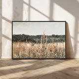 46308-MGV-CV-36X24-Wildflower Field Wall Art – Rustic Meadow Landscape Canvas Print, Country Nature Decor for Living Room, Bedroom or Farmhouse