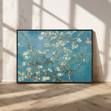 65607-MGV-CV-36X24-Almond Blossom Wall Art – Van Gogh Blue Floral Canvas Print, Elegant Impressionist Painting Decor for Living Room, Bedroom or