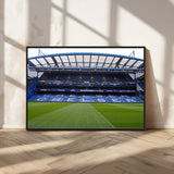 59508-MGV-CV-36X24-Chelsea Stadium Wall Art – Stamford Bridge Football Arena Canvas Print, Iconic Soccer Artwork for Living Room, Office, Game Room