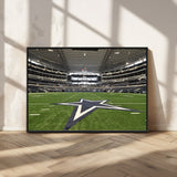 14834-MGV-CV-36X24-Dallas Att Stadium Wall Art Canvas Print, Framed Texas NFL Stadium Art Picture Print, American Football Stadium Perfect Sports