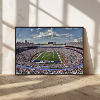 76491-MGV-CV-36X24-Buffalo Bills Stadium Wall Art Canvas Print, Framed Bills Stadium Art Picture Print, Highmark Stadium Perfect Sport Room Decor