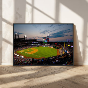 17415-MGV-CV-36X24-Philadelphia Phillies Stadium Wall Art Canvas Print, Framed Citizens Bank Park Art Picture Print, Phillies Stadium Field Perfect