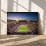 17421-MGV-CV-36X24-Kyle Field Wall Art Canvas Print, Framed Texas Stadium Art Picture Print, Kyle Field Stadium Perfect Sport Room Decor Artwork