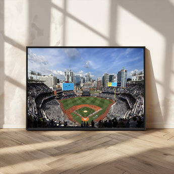 87122-MGV-CV-36X24-Petco Park Field Wall Art Canvas Print, Framed San Diego Stadium Art Picture Print, Petco Park Stadium Perfect Sport Room Decor