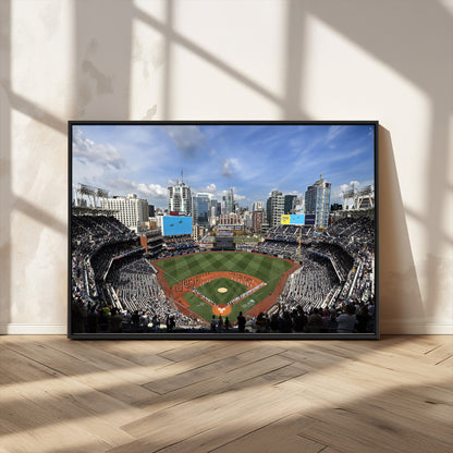 87122-MGV-CV-36X24-Petco Park Field Wall Art Canvas Print, Framed San Diego Stadium Art Picture Print, Petco Park Stadium Perfect Sport Room Decor