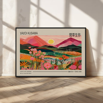 18304-MGV-CV-36X24-Sunset Mountain Landscape Wall Art – Panoramic Abstract Nature Canvas Print, Vibrant Wall Decor for Living Room, Bedroom, Office,